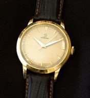 Omega 18K gold manual winder 1952 vintage